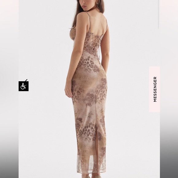 House of CB Dresses House Of Cb Aiza Cream Animal Print Brand New